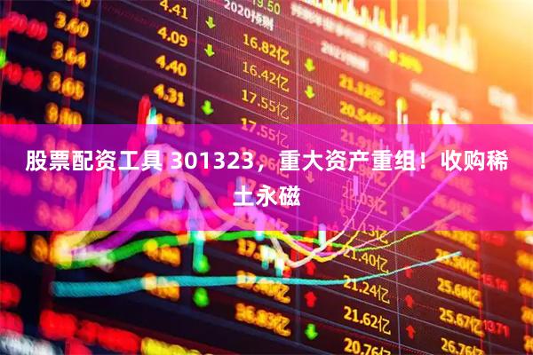 股票配资工具 301323，重大资产重组！收购稀土永磁